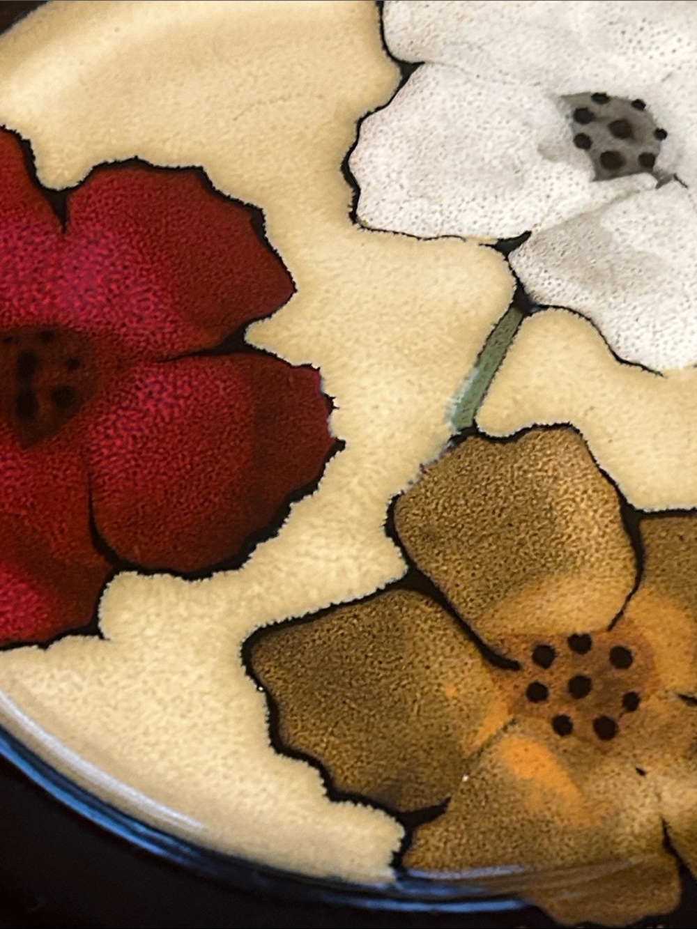 Pfaltzgraff Sarina Set of 4 Floral Ceramic Salad Plates in Red, White, Brown - Picture 11 of 14